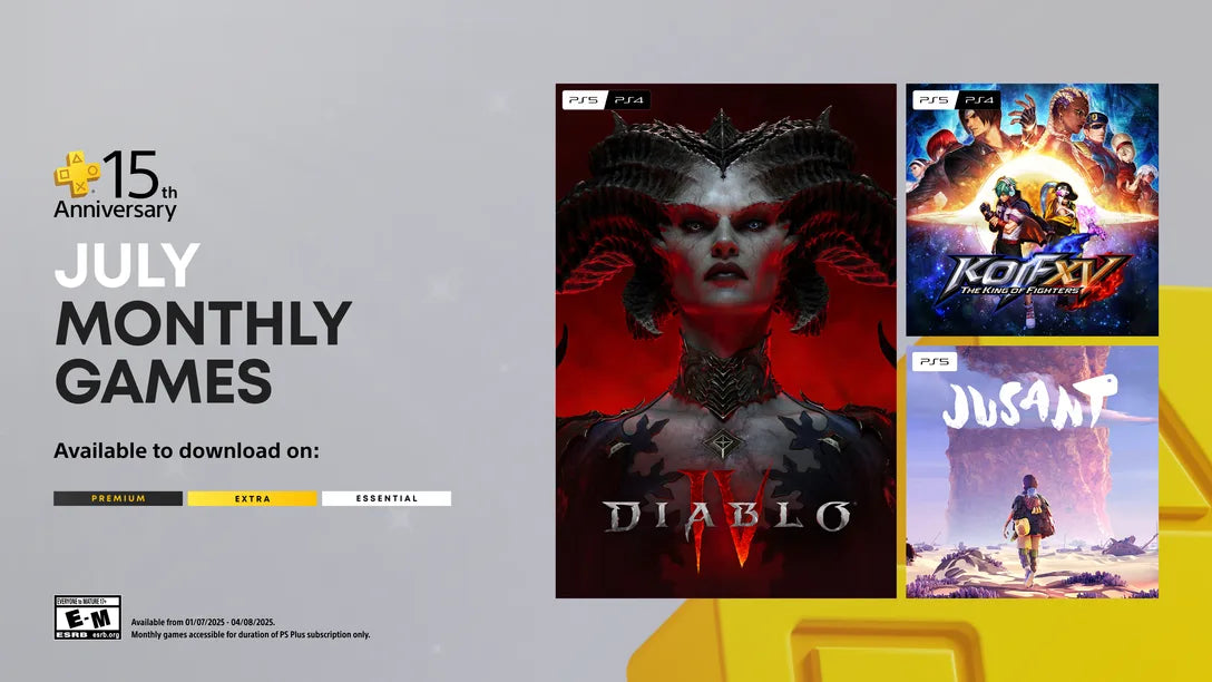 PlayStation Plus tháng 7/2025 – Danh sách game miễn phí hấp dẫn không thể bỏ lỡ
