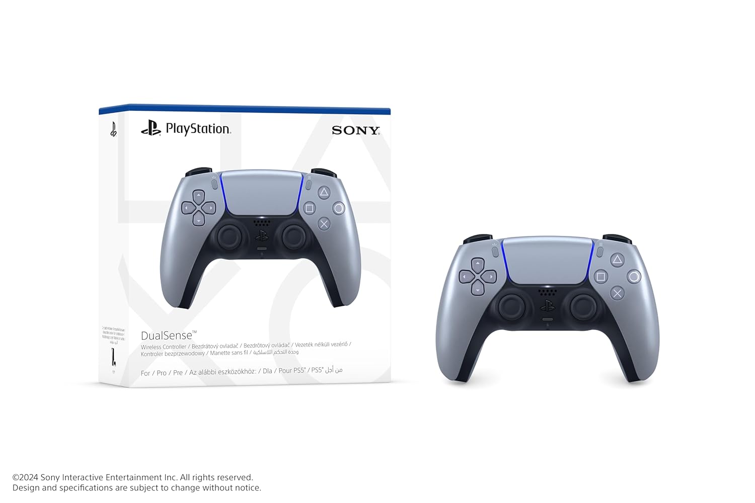 PlayStation DualSense Wireless Controller - Sterling Silver